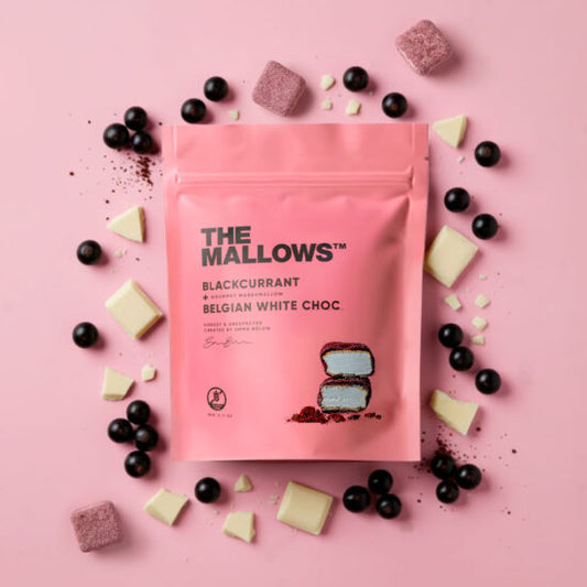 The Mallows: Blackcurrant Gourmet Marshmallows (Organic & Gluten-Free)