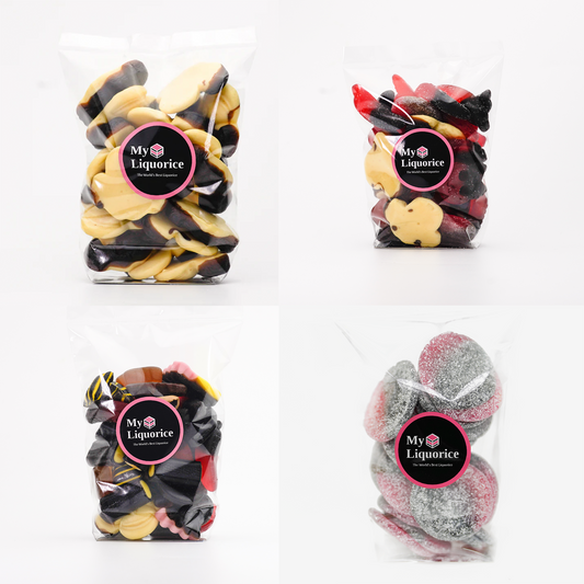 Sweet & Fruity Bundle - 4 packs of our sweet & fruity liquorice sweets