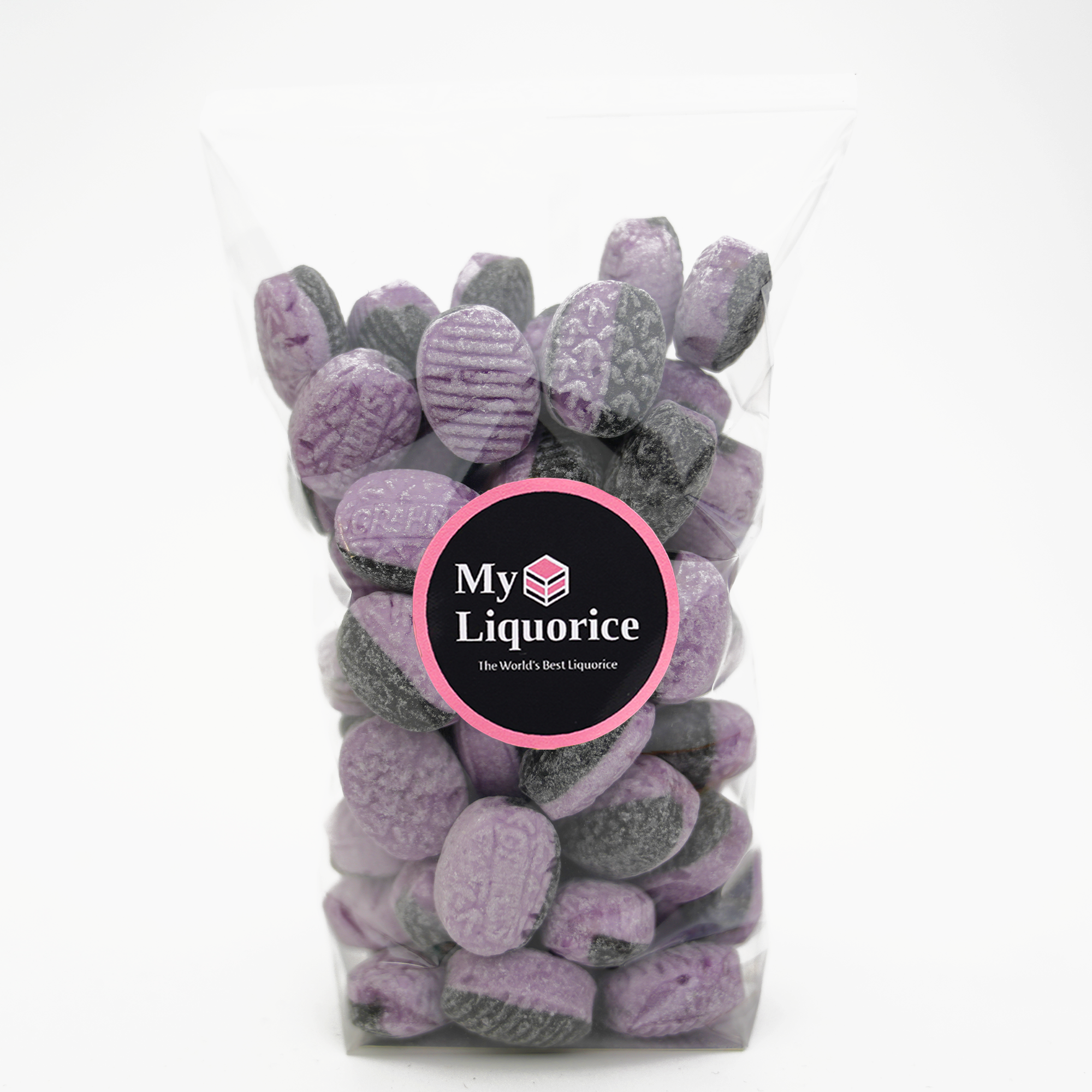 thumbnail image 2 of Grape Rock Candy Hard Boiled Lollies – 1kg Bulk Bag (approx. #328) 2 of 6