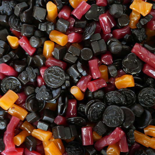 Zuckerfreier Lakritzmix - unsere eigene spezielle Mischung aus zuckerfreien Lakritzstücken mit Süßungsmitteln