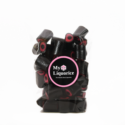 Raspberry Salty Rocks - Salty Liquorice with Sweet Raspberry Filling