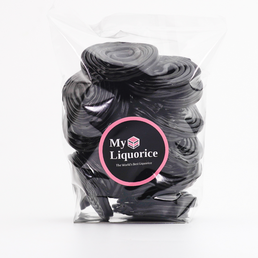 bag of Italian liquorice wheels