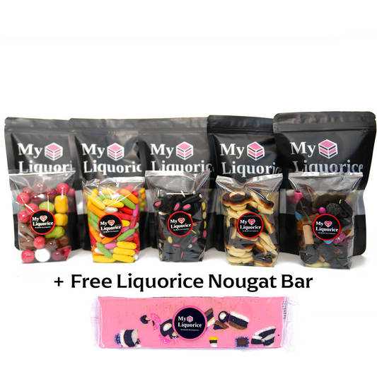 Most Popular Bundle - 5 bags of our most popular liquorice sweets