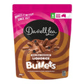 Darrell Lea Liquorice Bullets packaging with pink and brown design
