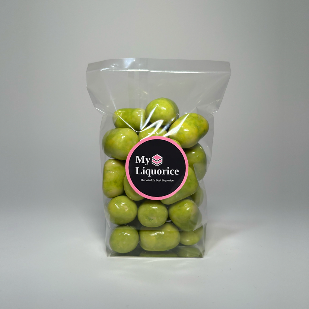 Lime and Salty White Chocolate Covered Liquorice
