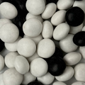 Salmiak Drops - Black & White Liquorice Drops with Salmiak Filling