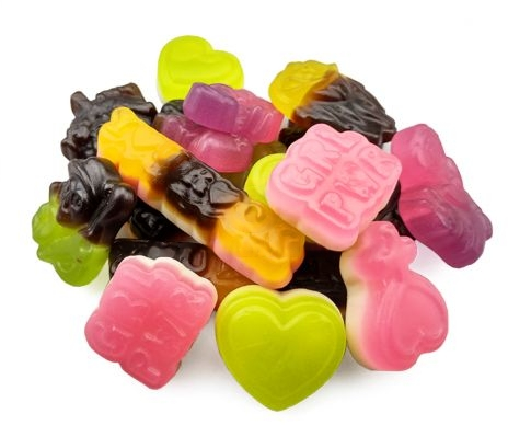 Sheroes - fruity/foam liquorice shapes