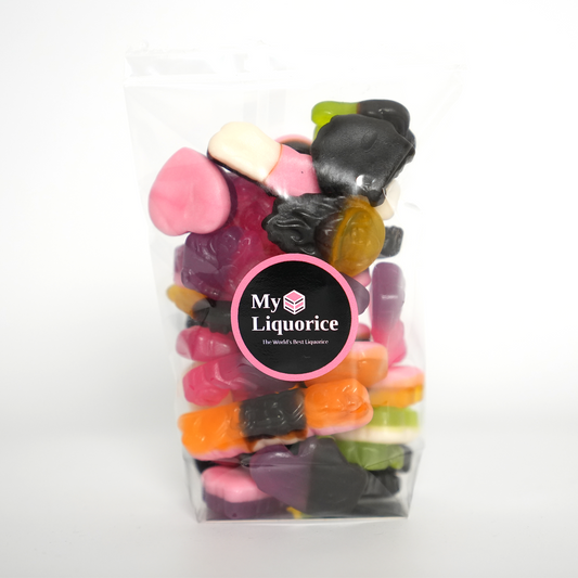 Sheroes - fruity/foam liquorice shapes