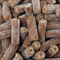 Toms Salt Caramel Liquorice Cable Bites - sweet & salty caramel tubes of liquorice filled with mild Salmiac Fondant