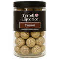 Jar of Tyrrell Liquorice Caramel on a white background