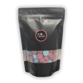 Jelly Spogs - soft liquorice jelly sweets covered in pink and blue sprinkles