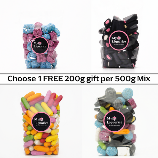 500g Gourmet Liquorice + FREE 200g Gift (Your Choice)