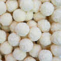 Coconut & White Chocolate Covered Liquorice Balls