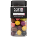 Craig's Liquorice Choco Mix | Chocolate Coated Black Liquorice | Flavoured Chocolate