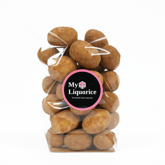 NEW Dusted White Chocolate Covered Salt Liquorice  Balls