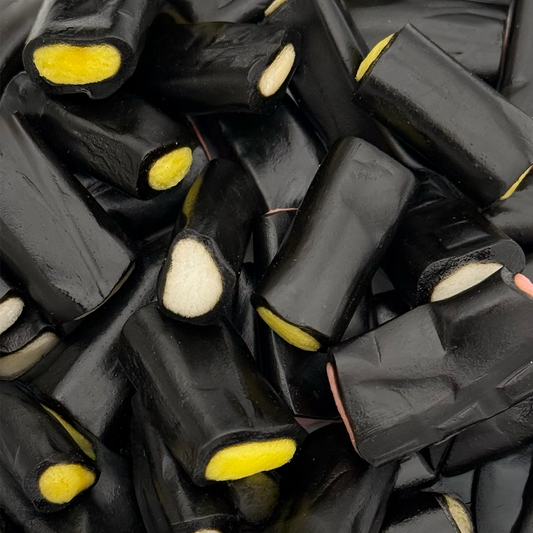 Dutch Liquorice Cream Rock – weiches Lakritz mit farbenfroher, fruchtiger Fondantfüllung