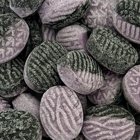 Hard Boiled Violet & Liquorice - mildly salty sweets
