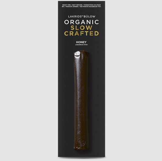 Honey Slow Crafted Sticks Lakrids by Bulow Organic