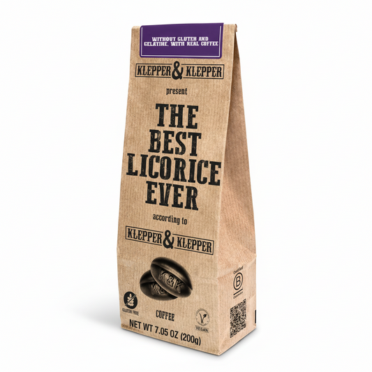 Klepper & Klepper The Best Coffee Licorice Ever bag - Vegan and Gluten-Free Dutch Coffee Drop
