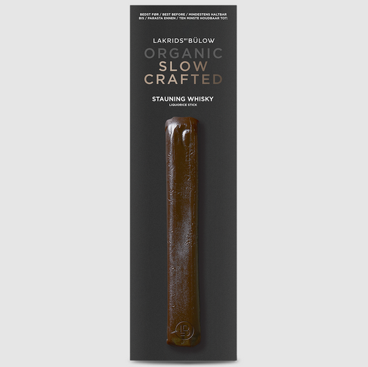 Whiskey Slow Crafted Sticks Lakrids by Bulow Organic