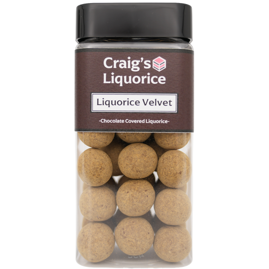 Liquorice Velvet - Craig's Milk Chocolate Covered Liquorice with Mild Liquorice Dust