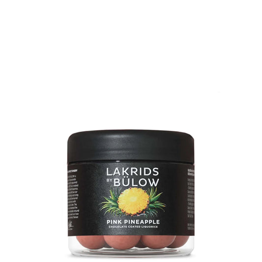 NEW Pink Pineapple Lakrids by Bulow | Chocolate Coated Black Liquorice