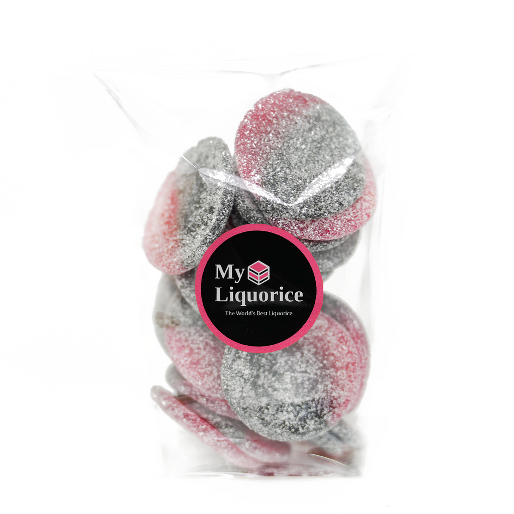 Raspberry Liquorice Discs