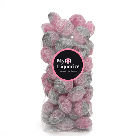 NEW Raspberry & Liquorice Diamonds Hard Boiled
