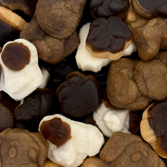 Sweet Dogs – Lakritzbonbons in Hundeform mit gemischten Geschmacksrichtungen.
