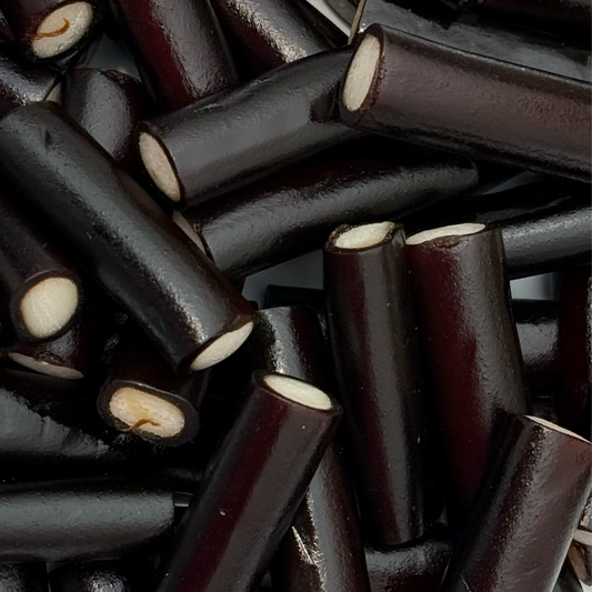 Large Mint Rocks - sweet liquorice filled with Mint Fondant