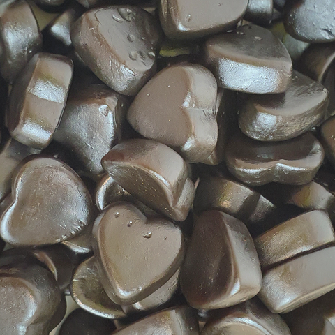 Sugar Free Salty Hearts - heart shaped salty sweets with sweeteners