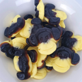 banana and liquorice monkey shaped sweets