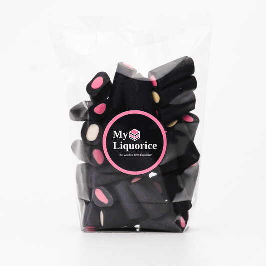 Dutch Liquorice Cream Rock - soft liquorice with a fruity fondant centre