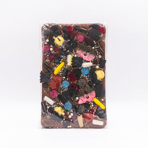 NEW ! Milk Chocolate Slab with Liquorice - coming soon!