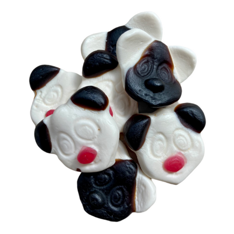 Pandas - fruity foam and liquorice sweet