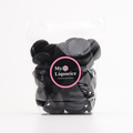 Pontefract cakes - traditional English soft sweet liquorice cakes