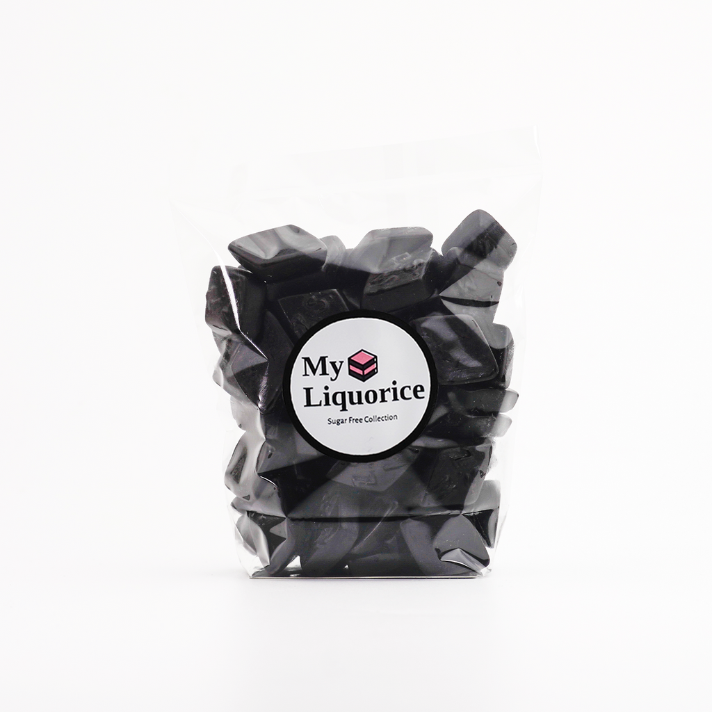 Sugar Free Zoutes -  diamond shaped slightly salty hard sweets with sweeteners