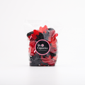 bag of raspberry liquorice skulls