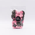 Pink Foam Raspberry Liquorice Skulls - mild salt liquorice/fruit foam sweet